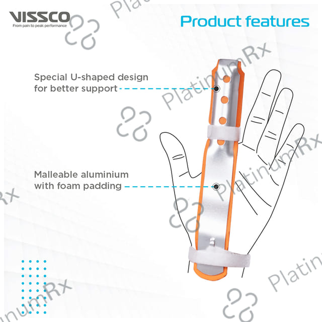 Vissco Core 0631 Finger Splint-Long Universal Orange