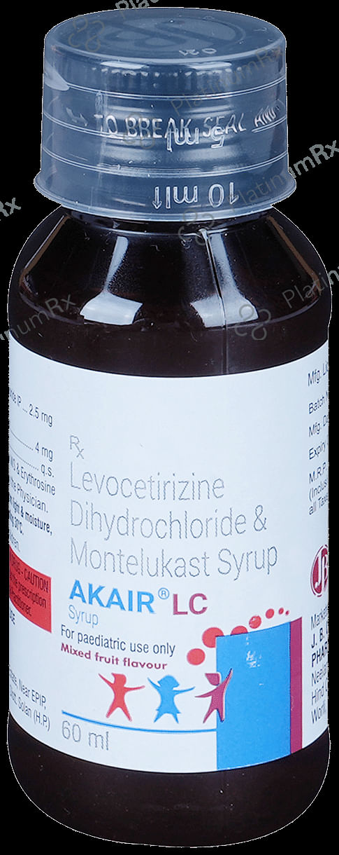 Akair LC 2.5/4mg Syrup 60ml