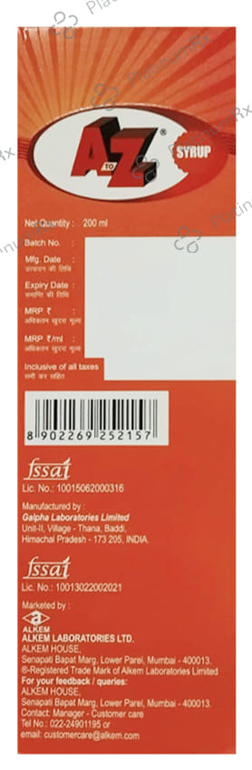 A to Z NS Mango Syrup 200ml