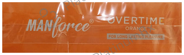 Manforce Overtime Orange Flavour Condom 10s