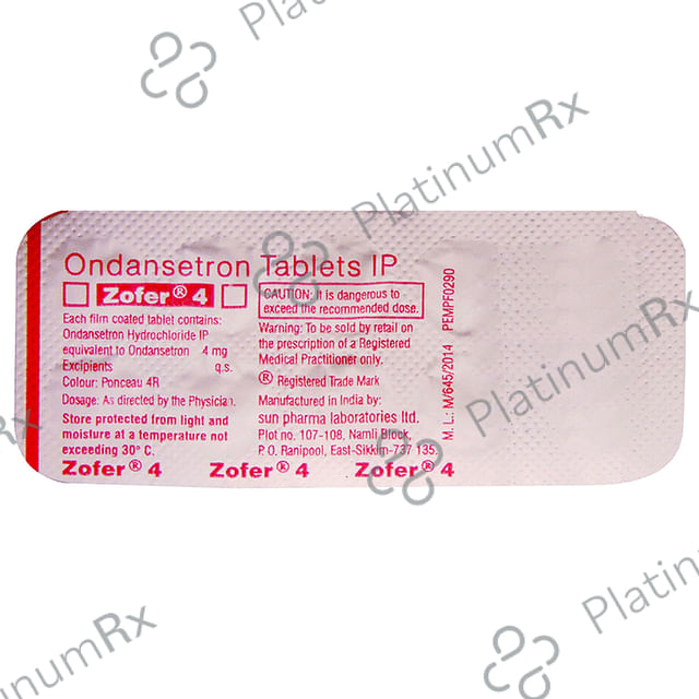 Zofer 4mg Tablet 10s