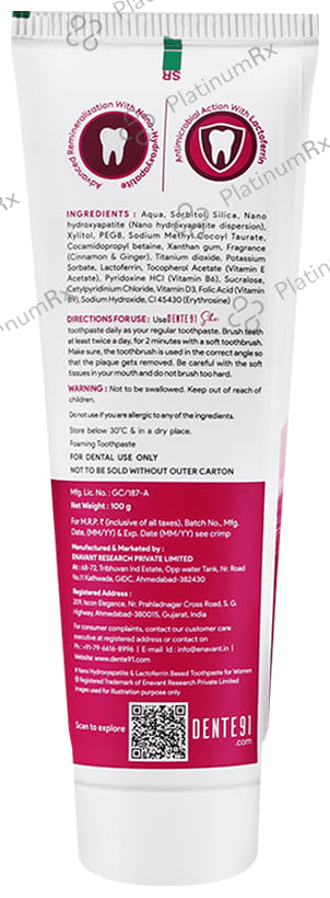 Dente 91 She 100gm Toothpaste 1s