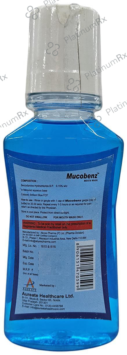 Mucobenz Mouth Wash 200 Mouth Wash