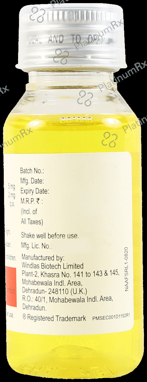 Nasoclear 2/5mg Cold AF Syrup 60ml