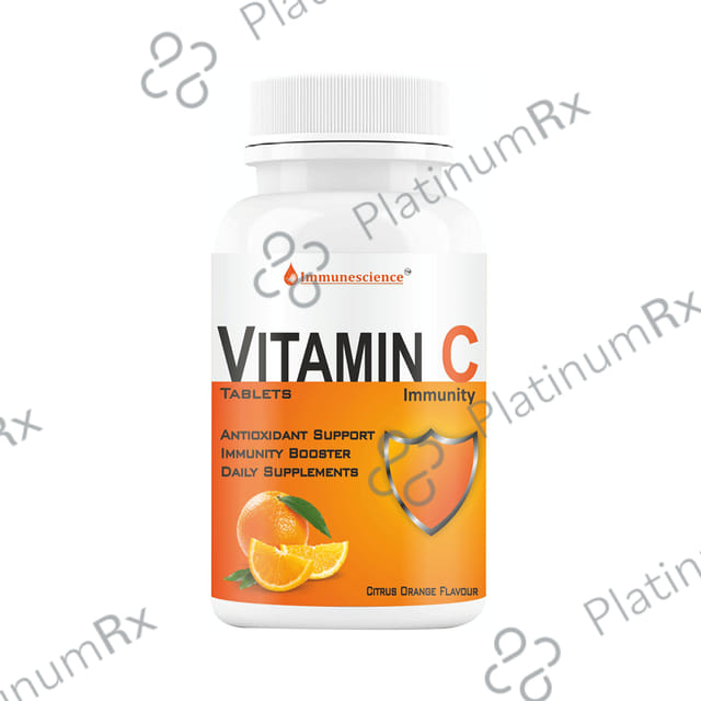 Immunescience Vitamin C for Immunity Orange Flavour Chewable Tablet 60s