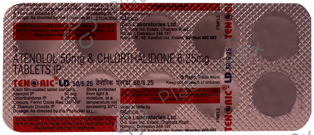 Tenoric LD 50/6.25mg Tablet 10s
