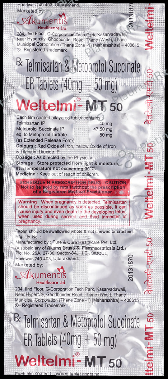 Weltelmi MT 40mg/50mg Tablet
