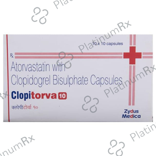 Clopitorva 10/75mg Capsule 10s
