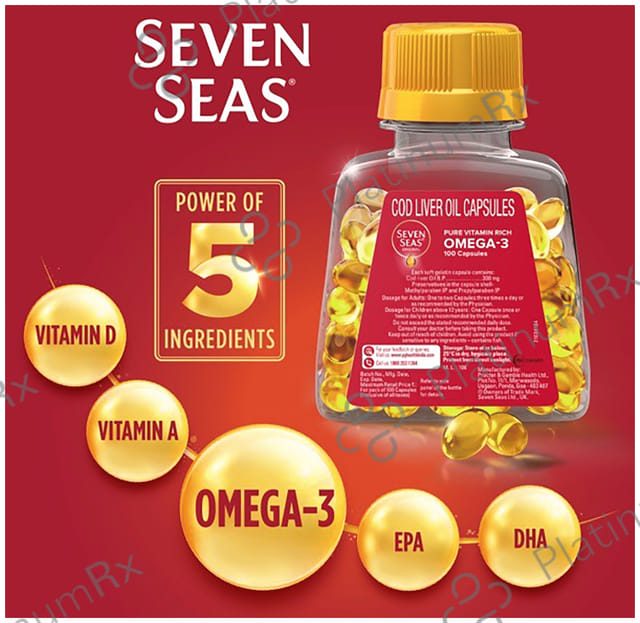 Seven Seas Original Cod Liver Oil Soft Gelatin Capsule 100s