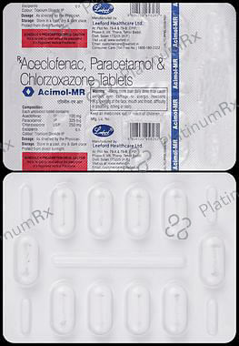 Acimol MR 100/325/250mg Tablet 10s 10s