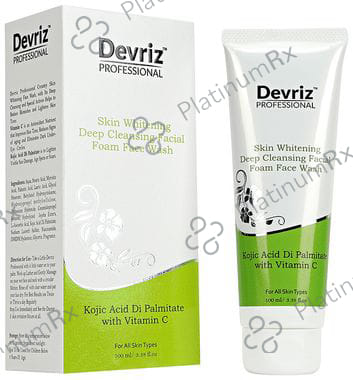 Devriz Professional Skin Whitening Deep Cleansing Facial Foam Face Wash