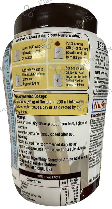 Nurture Complete Protein Supplement Chocolate