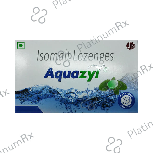 Aquazyl Isomalt Lozenges Sugar Free Mint 15s