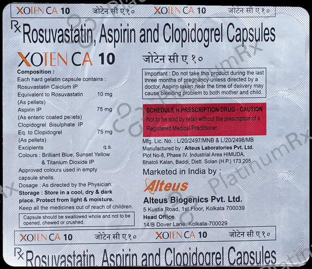 Xoten CA 75mg/10mg/75mg Capsule