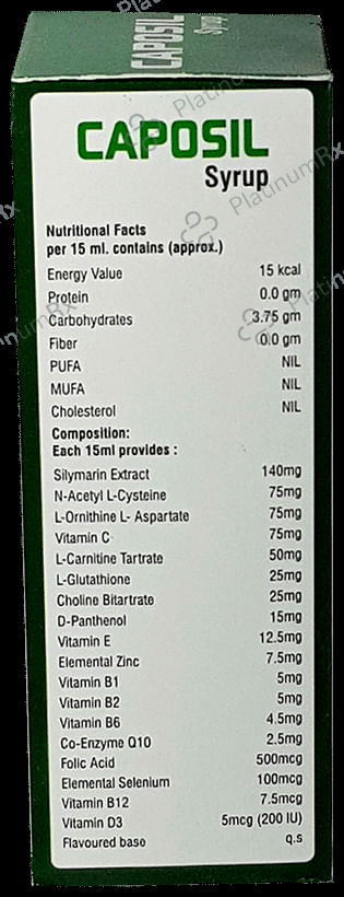 Caposil Syrup Sugar Free