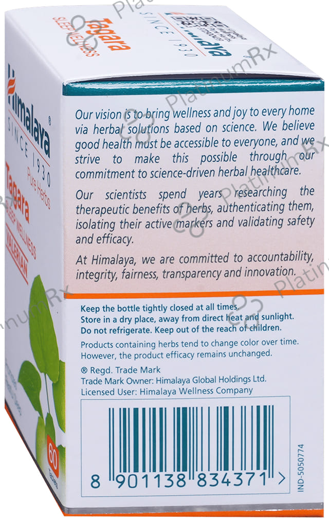 Himalaya Wellness Pure Herbs Tagara Tablet 60s