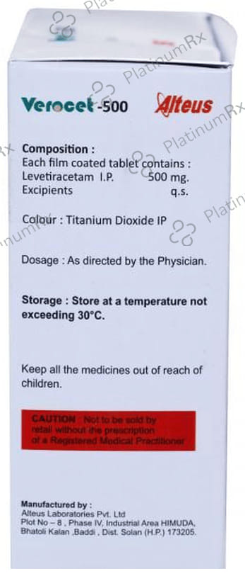 Verocet 500mg Tablet 15s