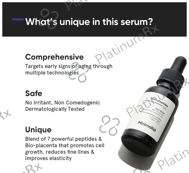 Minimalist 10% Multi Peptide Face Serum Wrinkles 30ml