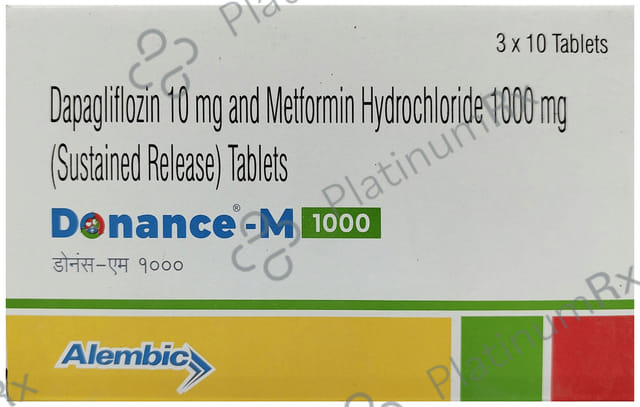 Donance M 10mg/1000mg Tablet