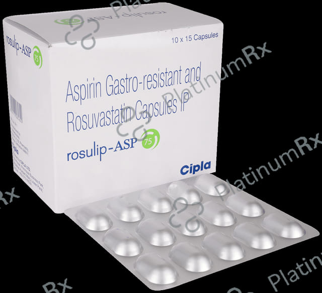 Rosulip ASP 75/10mg Capsule 15s