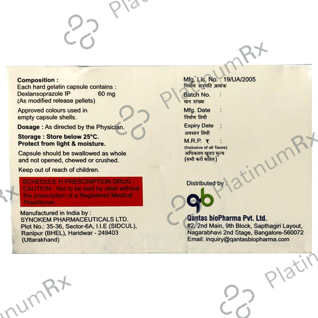 Lantas DX 60mg Capsule MR 10s