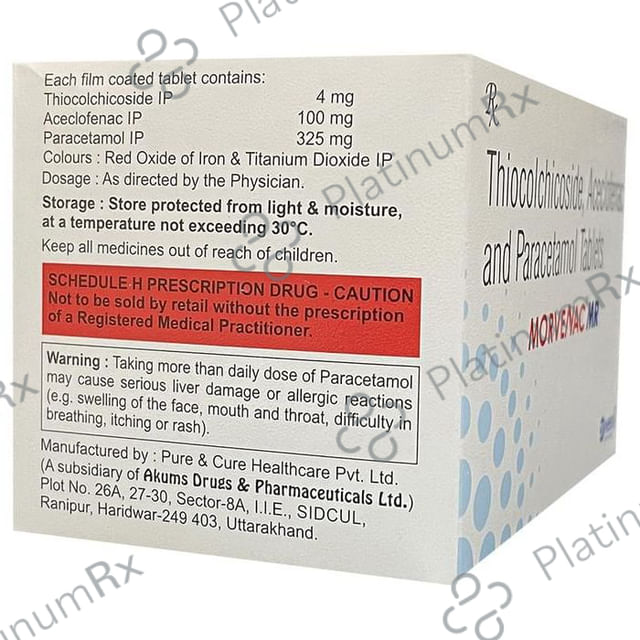 Morvenac 325/100/4mg MR Tablet 10s