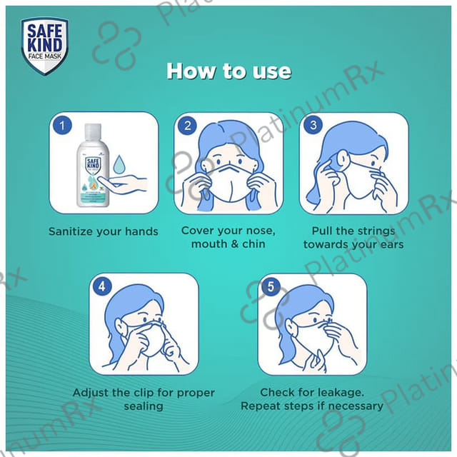 Safekind N95 Face Mask (2 Black & 1 White) 3s