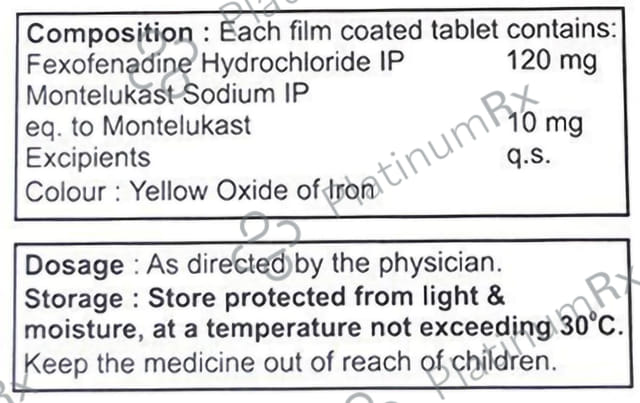 Fibafex M 10mg/120mg Tablet