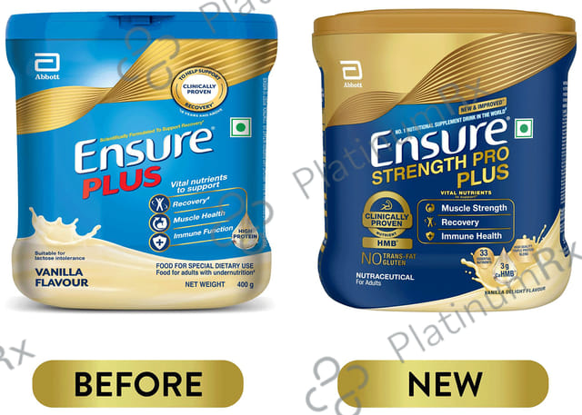 Ensure Plus Health Drink Vanilla Flavour Powder 400gm
