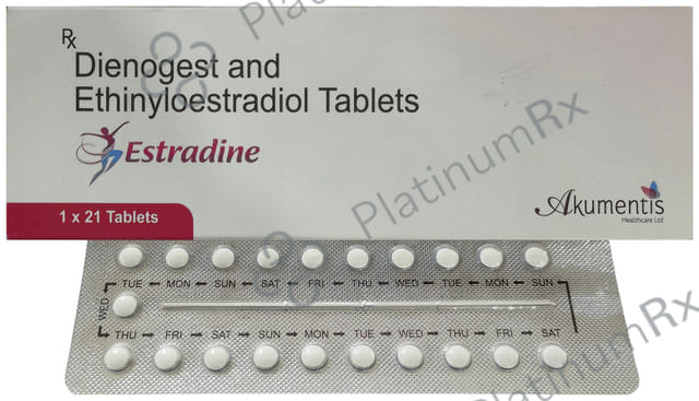 Estradine 30mcg/2mg Tablet 21s