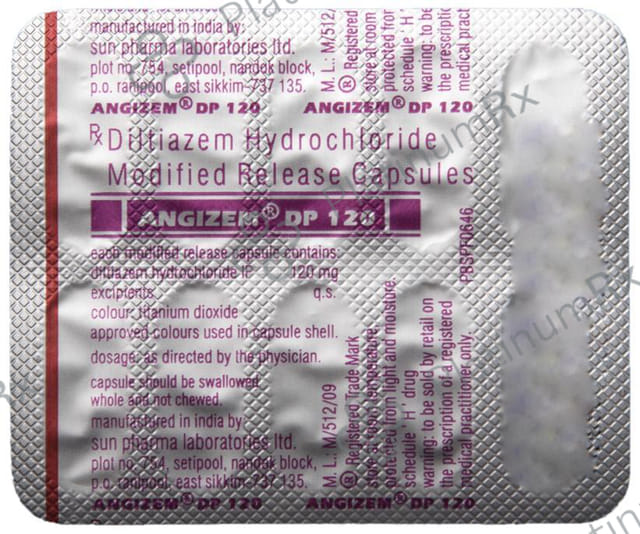 Angizem DP 120mg Capsule MR 10s