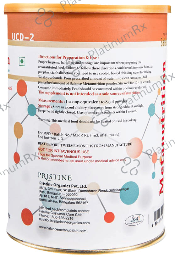 Pristine Balance Metanutrition UCD 2 (3 Years & Above) Powder Chocolate