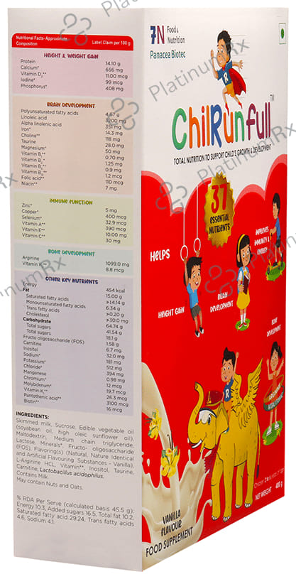 ChilRunfull 2+ Drink For Children’s Growth and Development Vanilla 400 gm