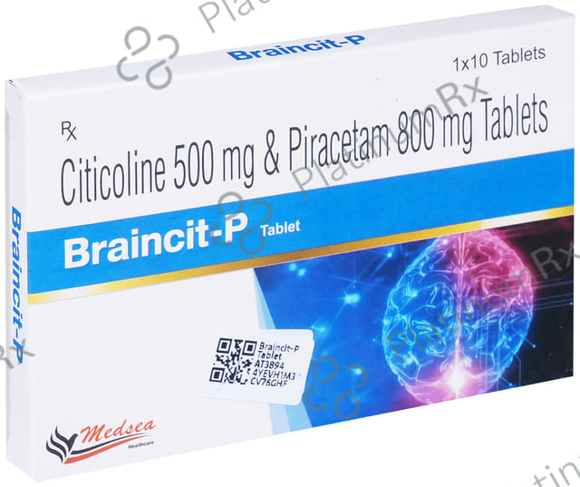 Braincit P 500/800mg Tablet 10s