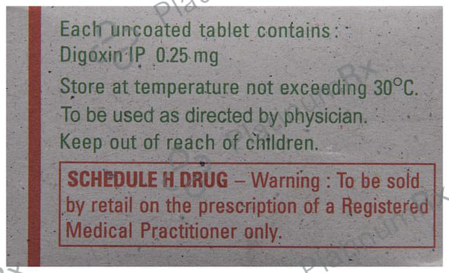 Lanoxin 0.25mg Tablet 10s