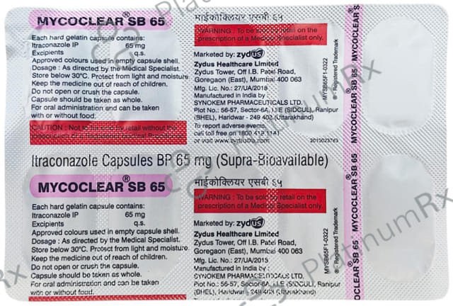 Mycoclear SB 65mg Capsule