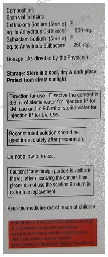 Zonbact 750 Injection