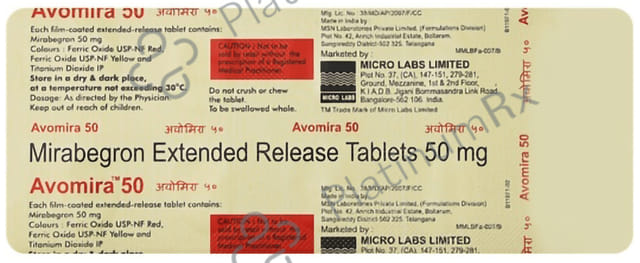 Avomira 50mg Tablet ER 10s