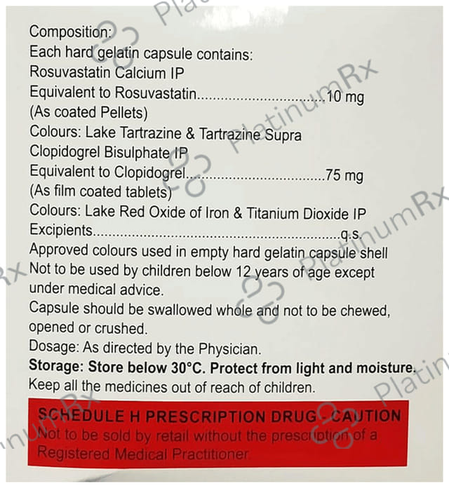 Crevast CV 10/75mg Capsule 15s
