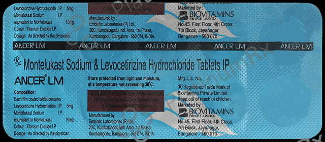 Ancer LM 5/10mg Tablet 10s