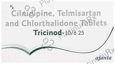Tricinod 6.25/10/40mg Tablet 15s