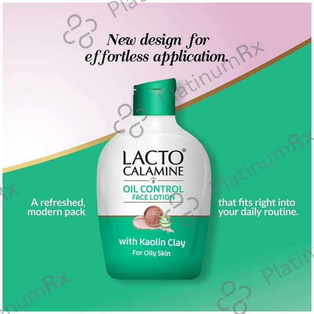 Lacto Calamine Oil Control Aloe Green Face Lotion 60ml