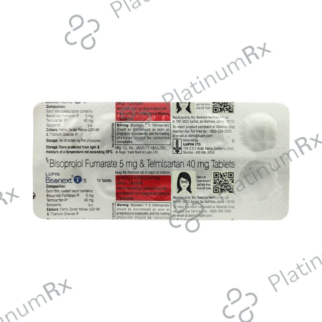 Bisonext T 5/40mg Tablet 10s