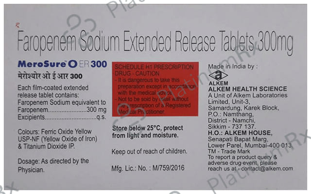 Merosure O ER 300mg Tablet 10s