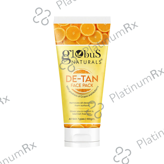 Globus Naturals De-Tan Face Pack(100gm Each) 1 Tube
