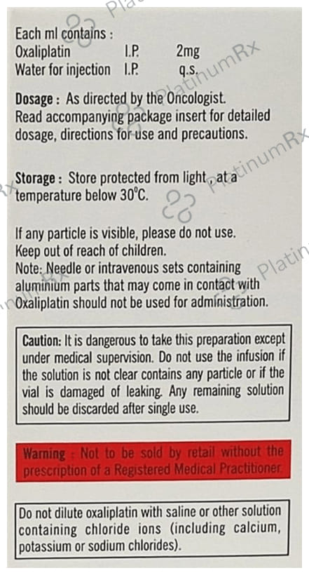 Oxplatin 100 Injection