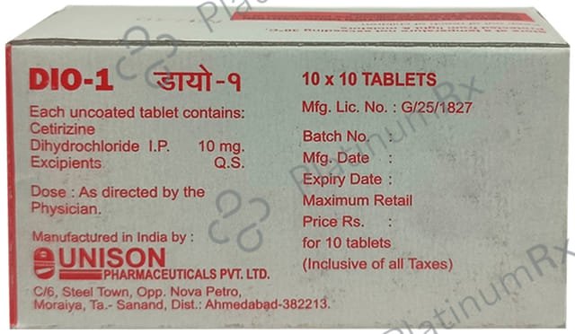 Dio 1 10mg Tablet 10s