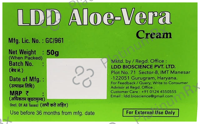 LDD Bioscience Aloe-Vera Cream