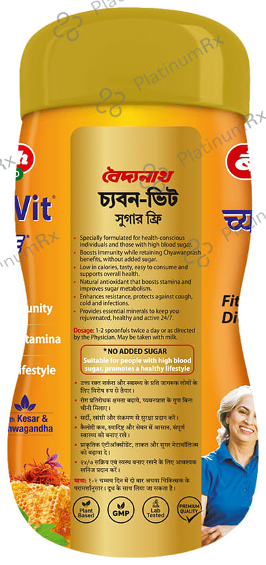 Baidyanath Chyawan Vit Sugarfree Chyawanprash 500gm