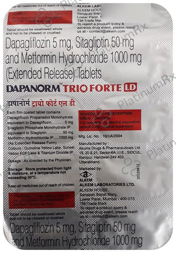 Dapanorm Trio Forte LD Tablet ER 10s